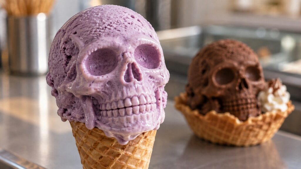 Nieves en forma de calavera