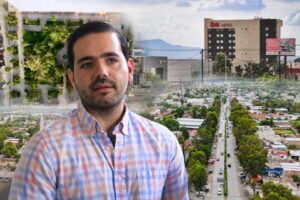 Mauricio Mahbub Tamez, presidente de Canaco-Servytur, en imagen sobre turismo y ocupación hotelera en San Luis Potosí.